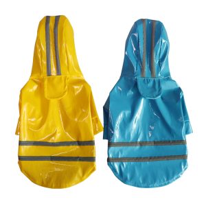 Dog Raincoat for Small & Medium Breeds – Waterproof with Reflective Safety Strips