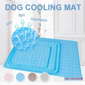 Dog Cooling Mat โ XL Summer Cold Bed for Dogs & Cats